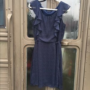 GAP navy ruffle dress XL